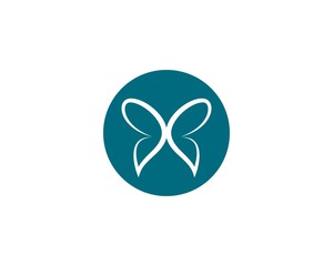 Butterfly logo template vector icon