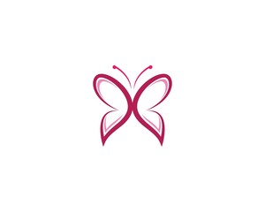 Fototapeta premium Ikona wektor szablon logo motyl