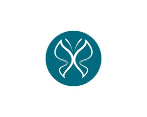 Butterfly logo template vector icon