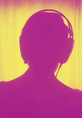 Female DJ deejay woman headphones