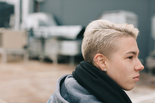 lesbian young a woman on the street
