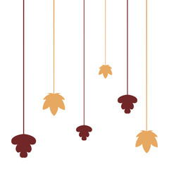 maple leaves foliage hanging decoration