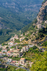 Fototapeta na wymiar Cliff Side on the Amalfi Coast Italy