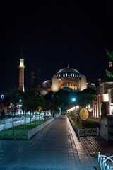 Fototapeta na wymiar Hagia Sophia at night