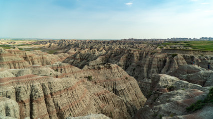 Landscape of Badlands National Park