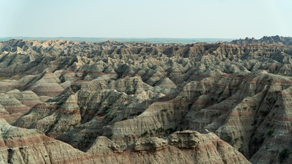 Landscape of Badlands National Park