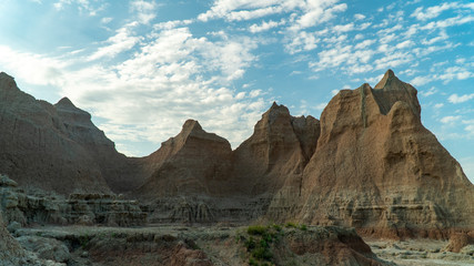Fototapeta na wymiar Rock Structure at Badlands National Park