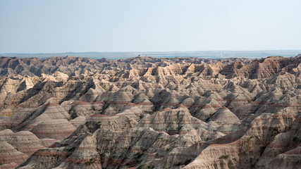 Landscape of Badlands National Park