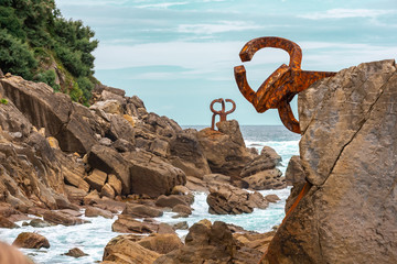 Fototapeta premium Peine del viento, San Sebastian, Vasc Country, Spain