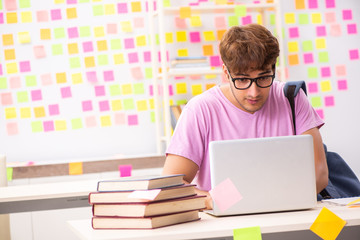 Student preparing for exams with many conflicting priorities 