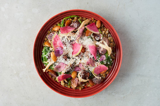 Warm Rapini and Lentil Salad 