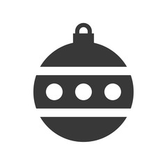 christmas ball, bauble icon, suitable for use as material