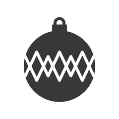 christmas ball, bauble icon, suitable for use as material