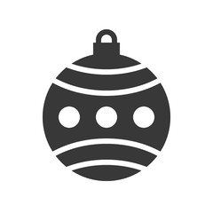 christmas ball, bauble icon, suitable for use as material