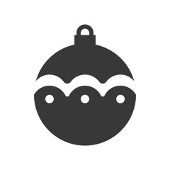 christmas ball, bauble icon, suitable for use as material