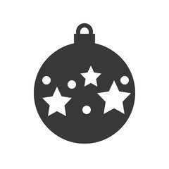 Obraz premium christmas ball, bauble icon, suitable for use as material