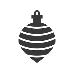 christmas ball, bauble icon, suitable for use as material