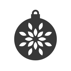 christmas ball, bauble icon, suitable for use as material