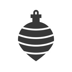 christmas ball, bauble icon, suitable for use as material