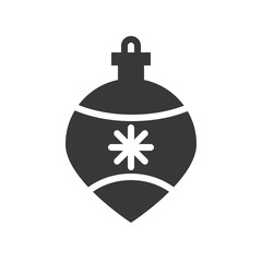 Obraz premium christmas ball, bauble icon, suitable for use as material