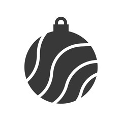 christmas ball, bauble icon, suitable for use as material