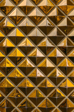 Golden Pyramids Background