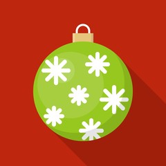 Obraz premium christmas ball, bauble icon, suitable for use as material