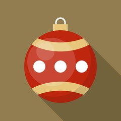 christmas ball, bauble icon, suitable for use as material