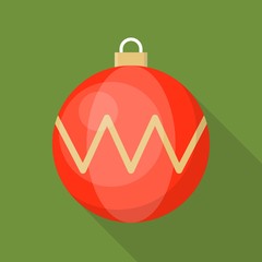 christmas ball, bauble icon, suitable for use as material