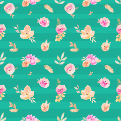 Cute Spring Repeating Floral Pattern