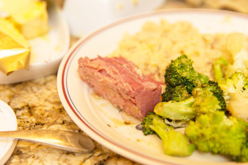 Corned Beef, Broccoli,