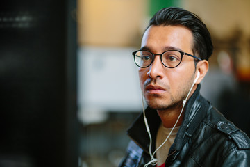 Various happenings at a technology company office