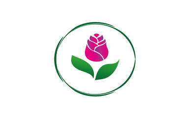 Blume , Floristik Logo 