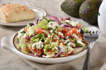 Fresh healthy Greek salad