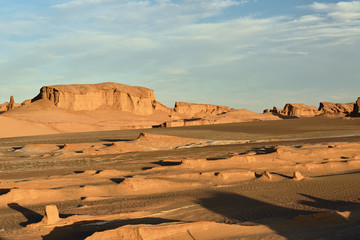Fototapeta na wymiar The Lut Desert locate near Kerman, Iran.