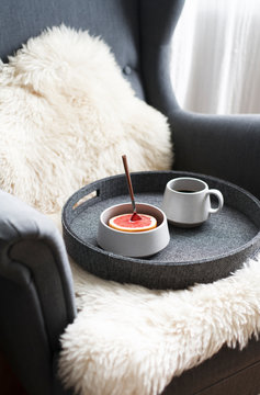 Pink Grapefruit and Coffee