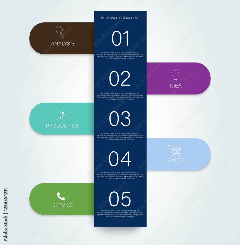 Poster timeline infogrfphic. timeline infogrfphic for marketing design. vector infographics circle label te