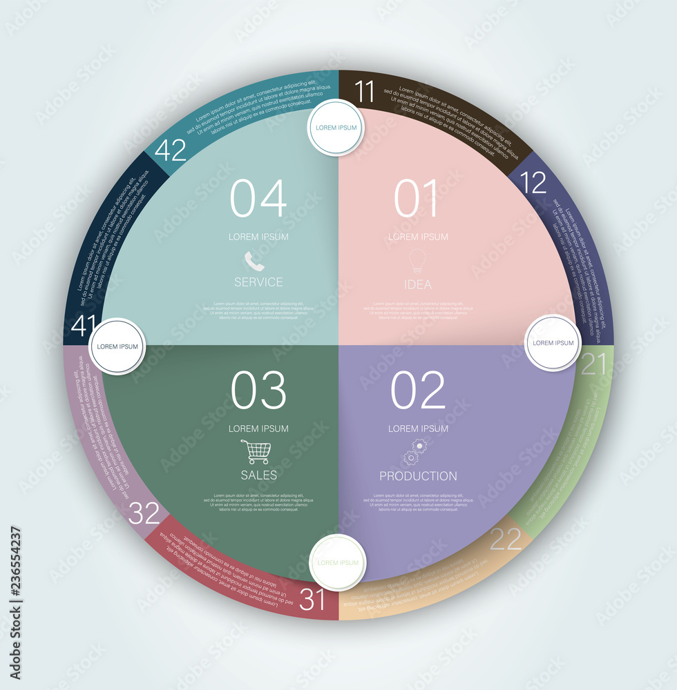Poster flat banner. infographic report concept. business presentation template vector. infographic report t