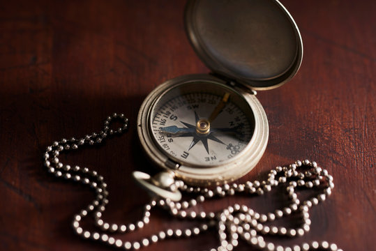 Vintage Pocket Compass 