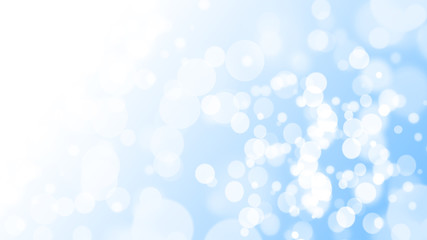Abstract background blue blur gradient with bokeh in christmas background