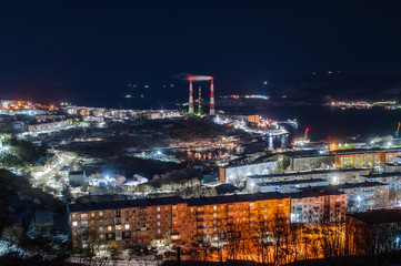 Fototapeta premium ТЭЦ-1. Kamchatka. Petropavlovsk-Kamchatskiy