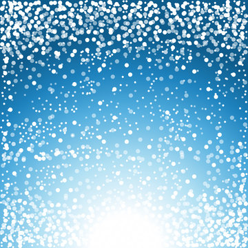 Christmas Winter Snow Blue Gradient Background