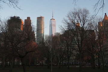Obraz premium New York Skyline One World Trade Center