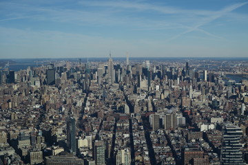 New York von Oben - Wolkenkratzer Skyline