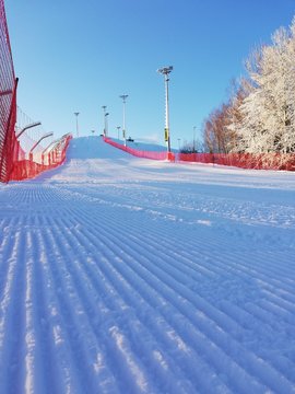 ski resort in winter