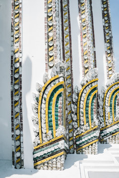 Ornamental exterior of oriental temple