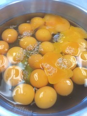 Fresh egg ingredients in blow