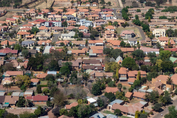 Fototapeta na wymiar Aerial view of suburb