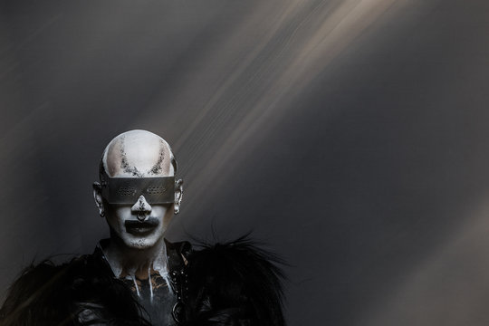 Techno Goth Fashion Portrait