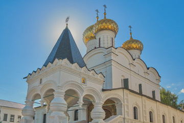 Fototapeta na wymiar Ancient Russian monastery of the Holy Trinity in Kostroma
